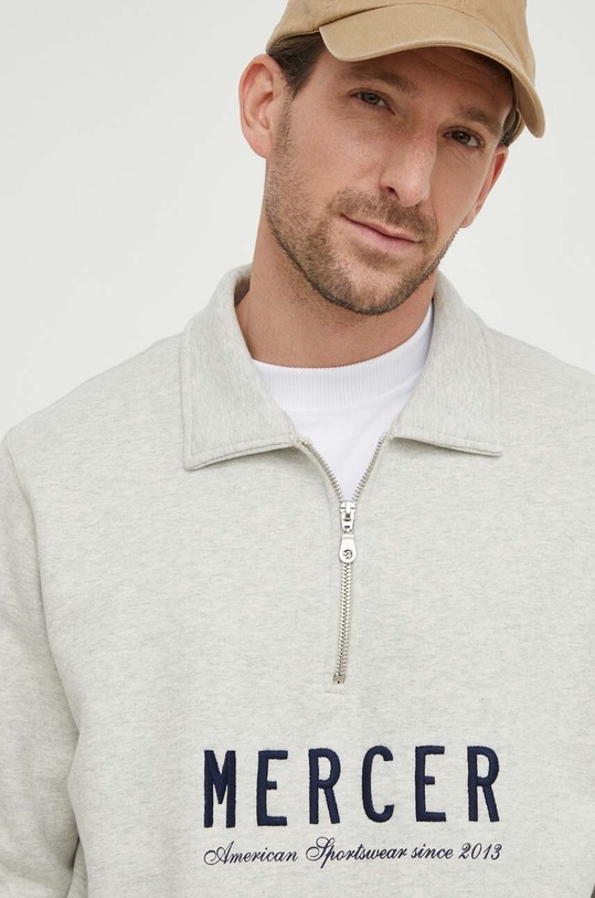 The Mercer Brand bluza bawełniana The Quarter Zip MEAP241007