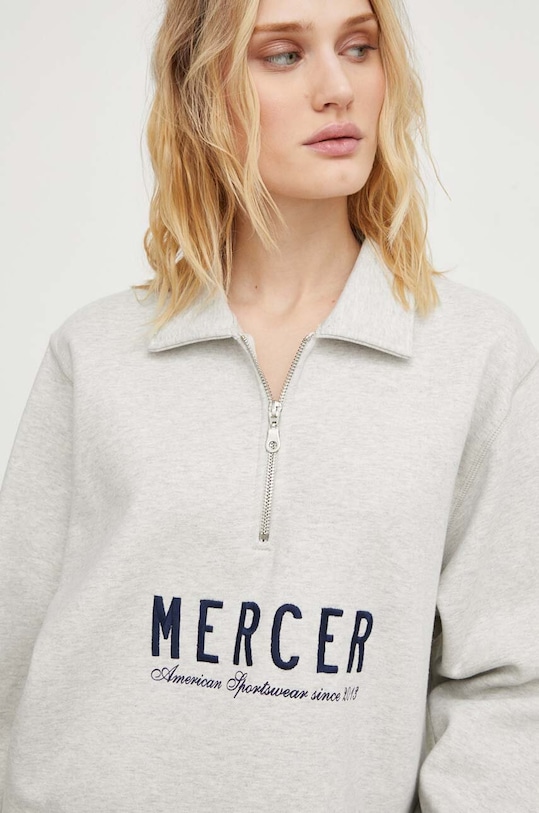 The Mercer Brand bluza bawełniana The Quarter Zip MEAP241007