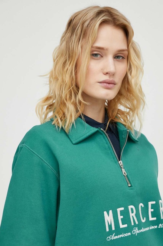 The Mercer Brand bluza bawełniana The Quarter Zip MEAP241007