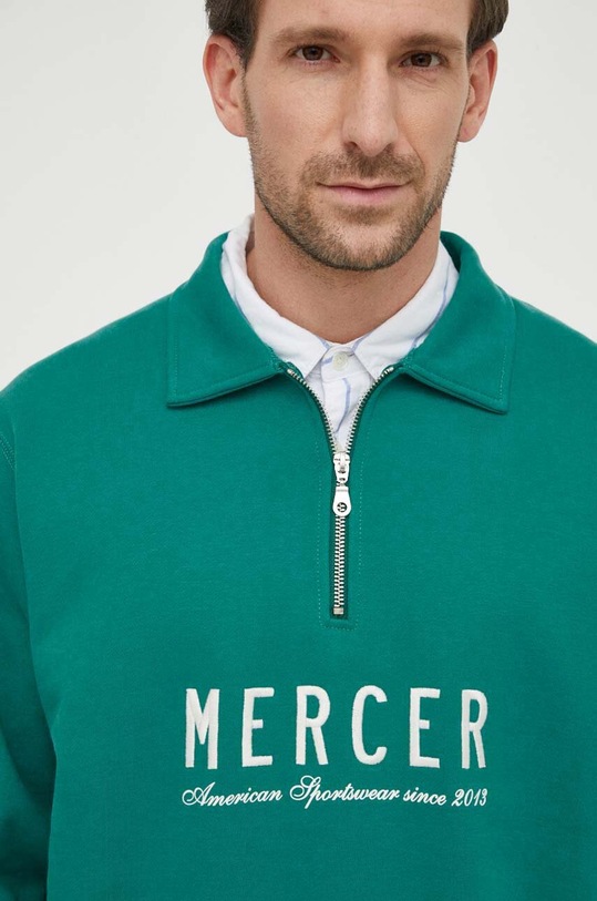 The Mercer Brand bluza bawełniana The Quarter Zip MEAP241007