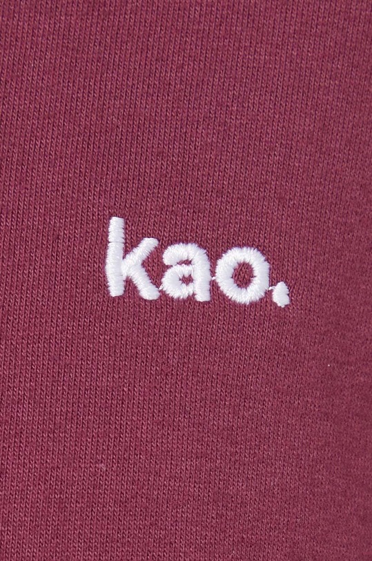 Bavlněná mikina Kaotiko AO087.02.G002 burgundské