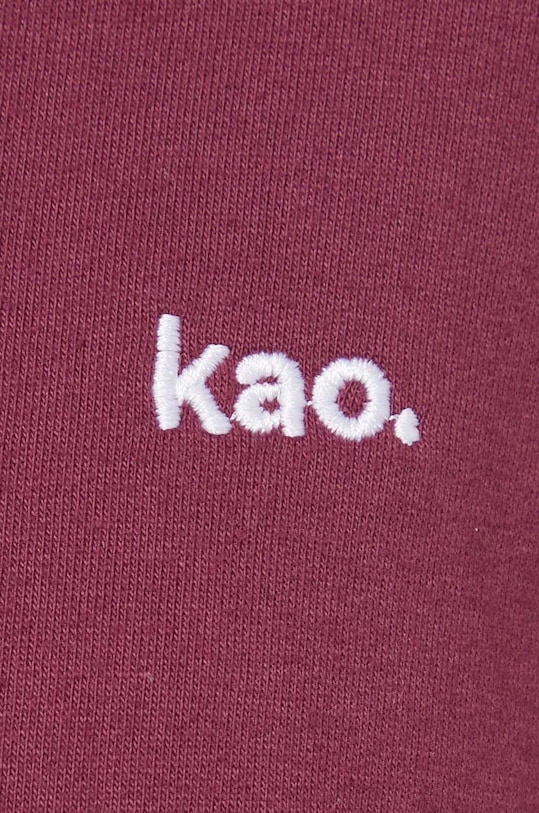 Bavlněná mikina Kaotiko AO087.02.G002 burgundské