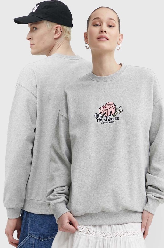 Kaotiko bluza aplikacja szary AO003.01.G002