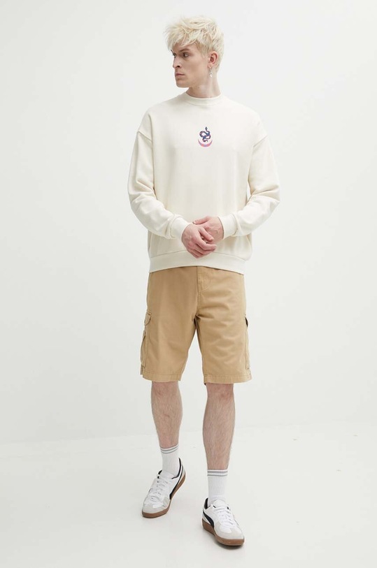 Kaotiko bluza bawełniana AO083.01S.G002 beżowy SS24