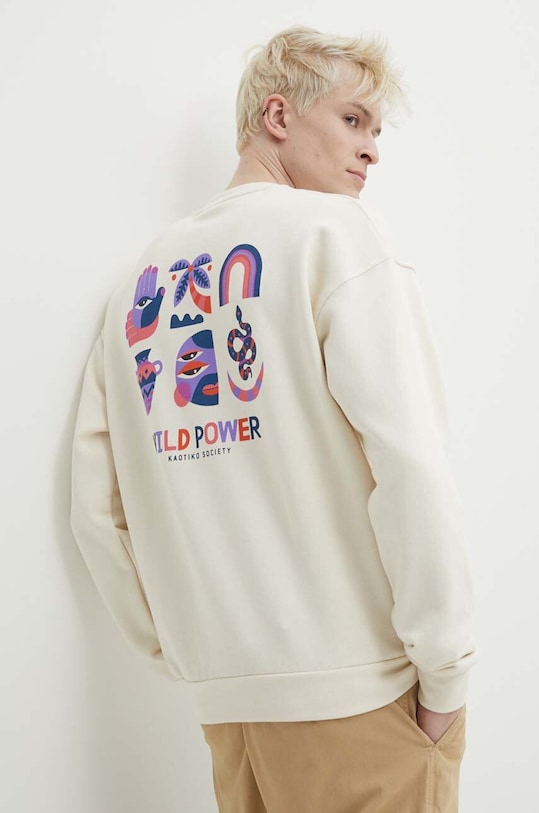 Kaotiko bluza bawełniana beżowy AO083.01S.G002