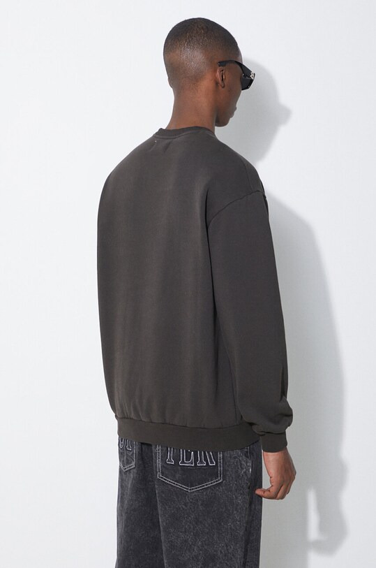 Mikina Butter Goods Distressed Pigment Dye Crewneck černá BGQ1241302