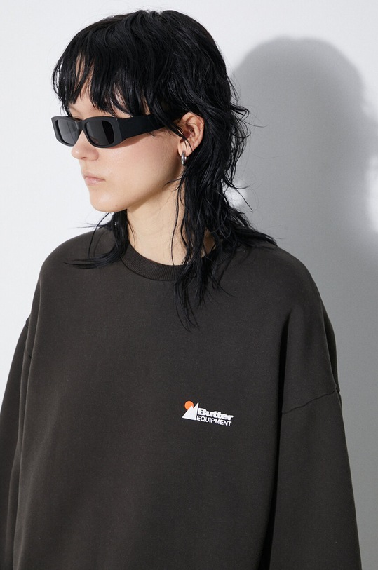 Butter Goods bluza Distressed Pigment Dye Crewneck BGQ1241302