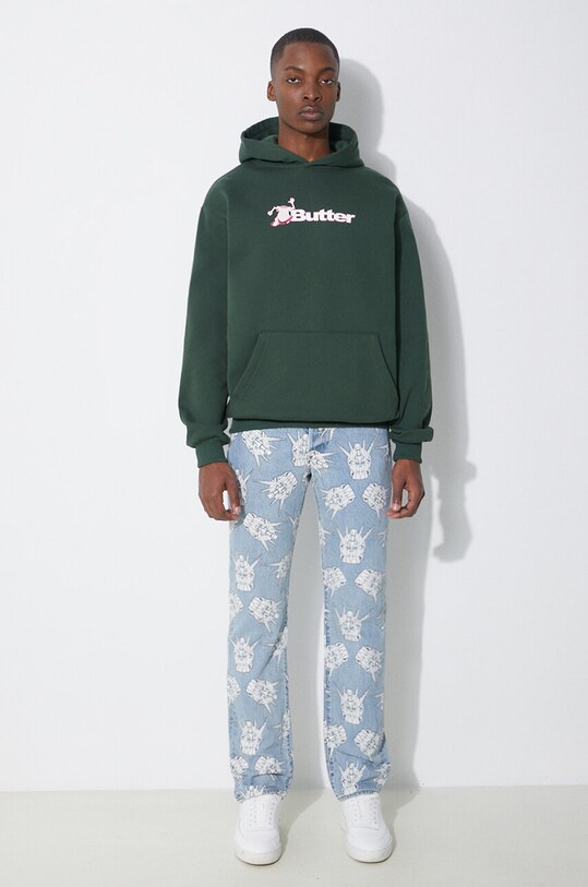 Butter Goods sweatshirt BGQ1241802 green SS24