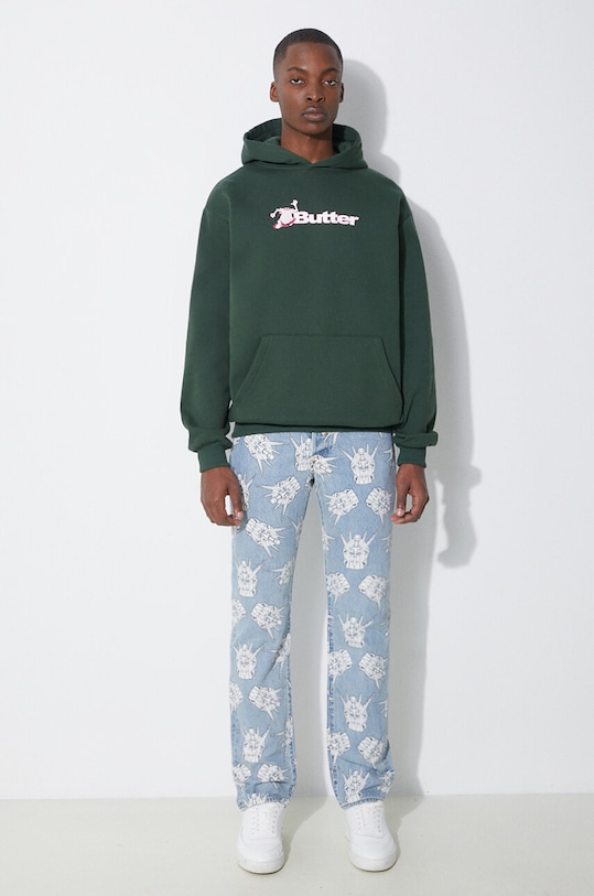 Butter Goods bluza BGQ1241802 verde SS24