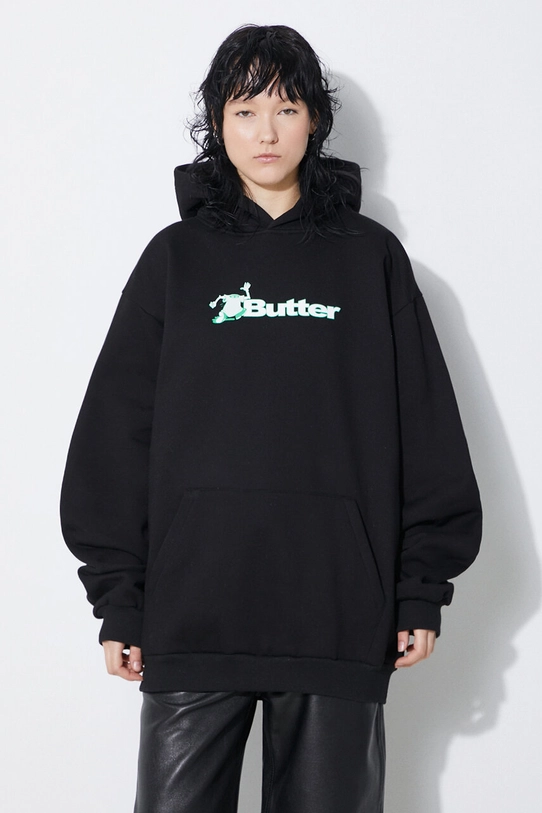 Butter Goods bluza z kapturem czarny BGQ1241803