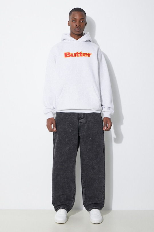 Oblečení Mikina Butter Goods Felt Logo Applique BGQ1241903 šedá
