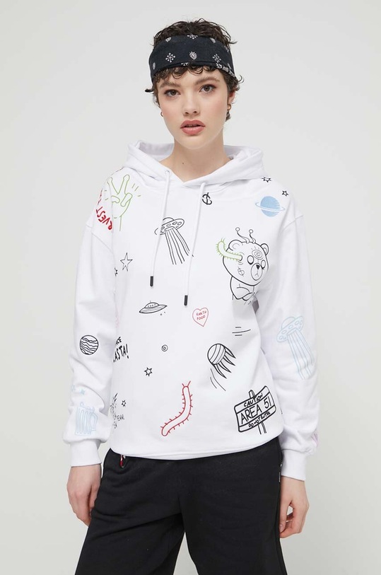 Sprayground hanorac de bumbac SP446 alb SS24