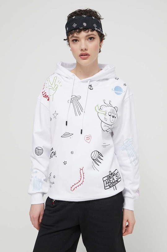 Sprayground hanorac de bumbac SP446 alb