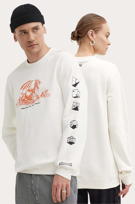 Converse bluza bawełniana Converse x DUNGEONS AND DRAGONS nadruk beżowy 10027141.A01