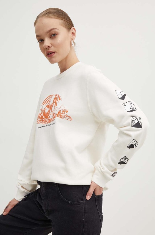 Odzież Converse bluza bawełniana Converse x DUNGEONS AND DRAGONS 10027141.A01 beżowy