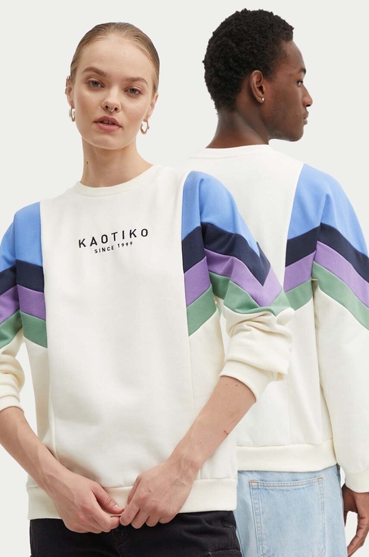 Kaotiko bluza cu modele bej AN090.01.G002