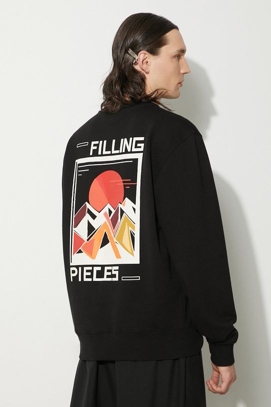 Filling Pieces hanorac de bumbac Sunset negru 74517021861