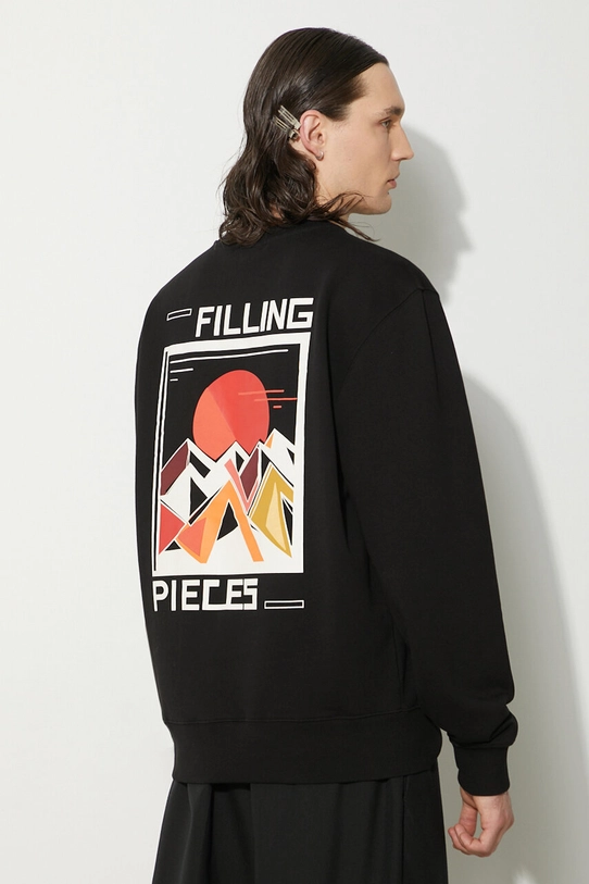 Filling Pieces cotton sweatshirt Sunset black 74517021861