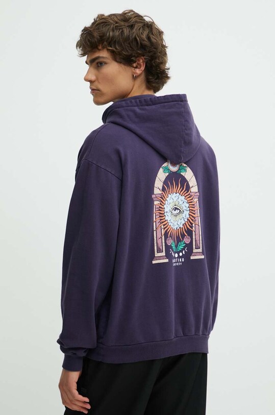 Хлопковая кофта Kaotiko AL016.01.G002 фиолетовой SS24