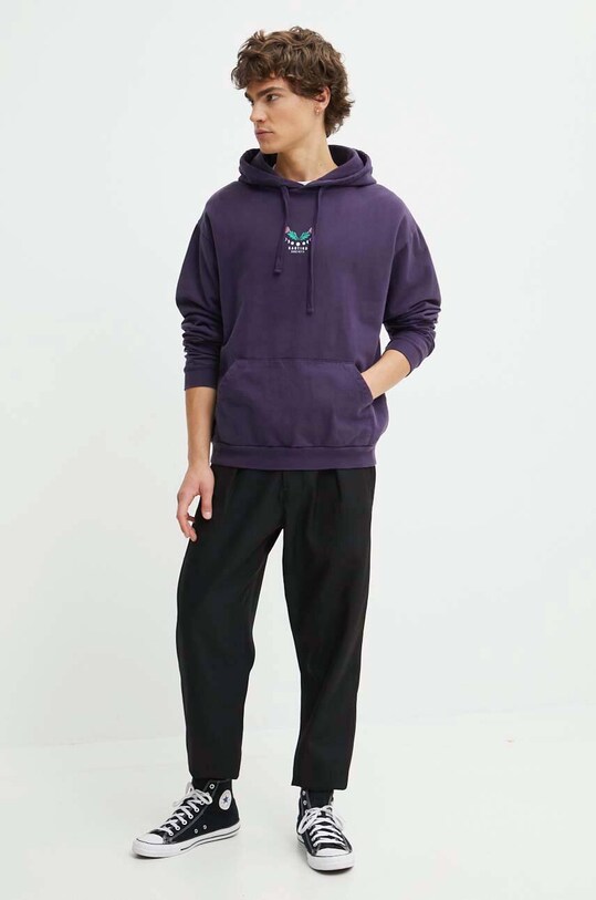 Хлопковая кофта Kaotiko фиолетовой AL016.01.G002