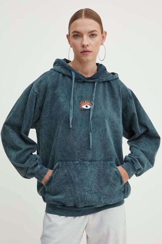 Îmbrăcăminte Kaotiko hanorac de bumbac AM020.01.G002 verde