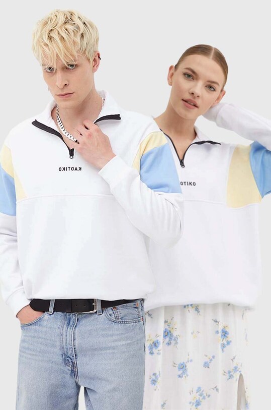 Kaotiko bluza cu modele alb AM031.06.G002