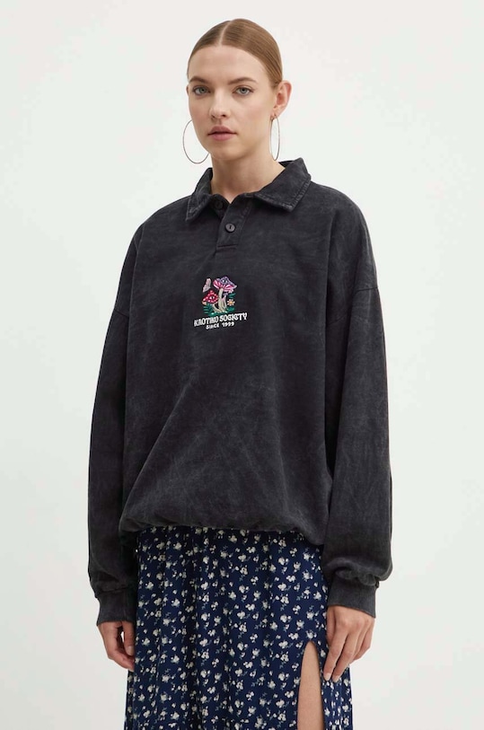 Odzież Kaotiko bluza bawełniana AM048.02.G002 czarny