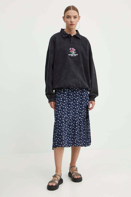 Kaotiko bluza bawełniana AM048.02.G002 czarny