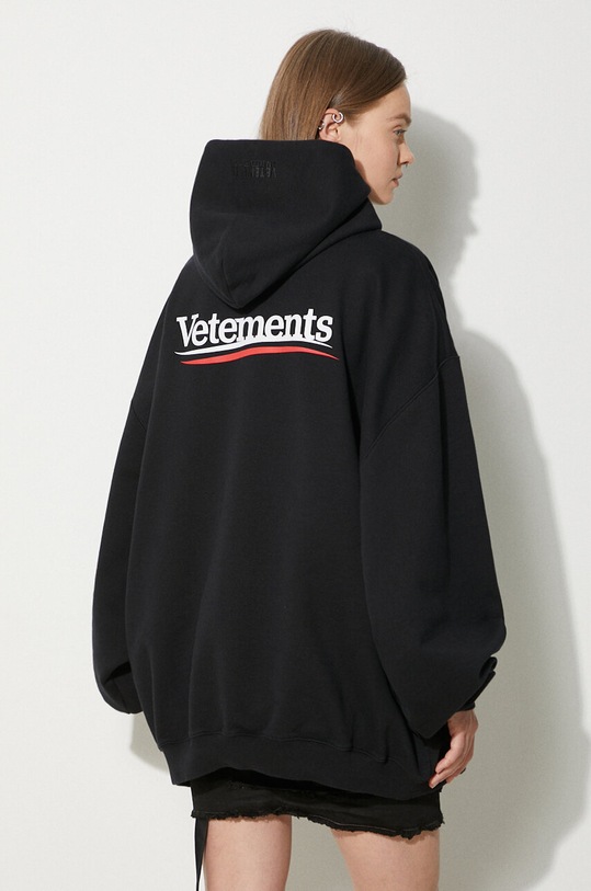 VETEMENTS sweatshirt Campaign Logo Hoodie black UE64HD440B