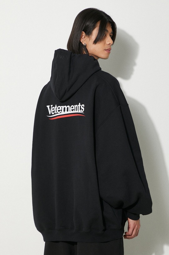 VETEMENTS sweatshirt Campaign Logo Hoodie UE64HD440B black