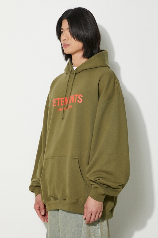 VETEMENTS sweatshirt Limited Edition Logo Hoodie green UE64HD600Z