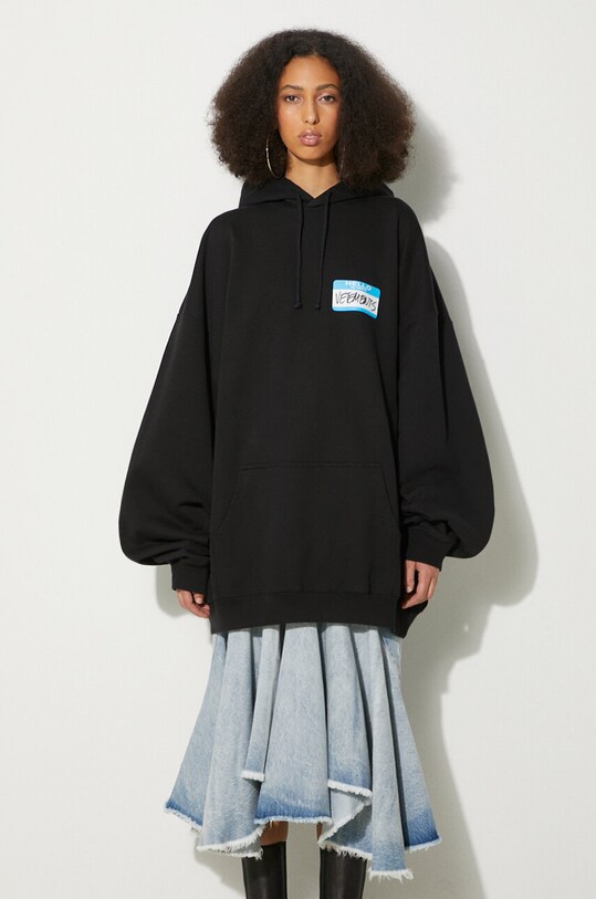 VETEMENTS sweatshirt My Name Is Vetements Hoodie UE64HD900B black