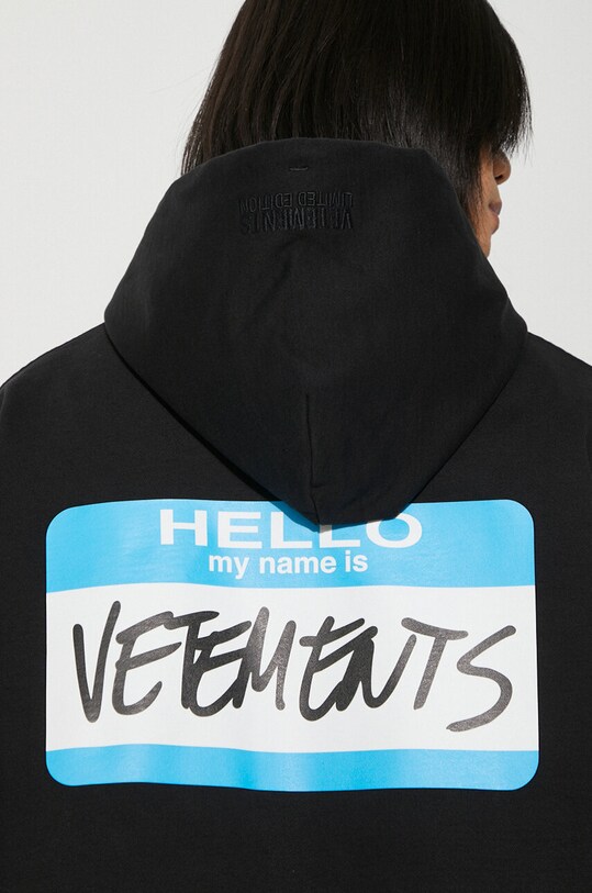 VETEMENTS sweatshirt My Name Is Vetements Hoodie UE64HD900B