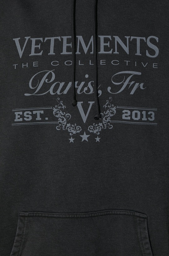VETEMENTS sweatshirt Paris Logo Hoodie UE64HD220B