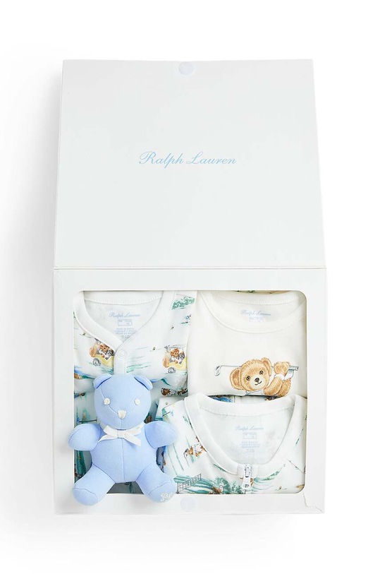 Polo Ralph Lauren completoa da neonato stampa all-over verde 320932681001