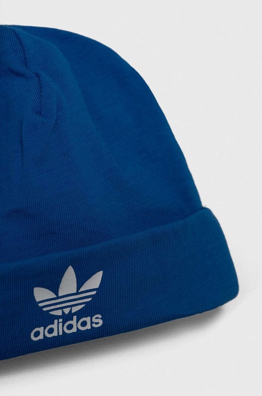 adidas Originals rampers bawełniany niemowlęcy niebieski IS7258
