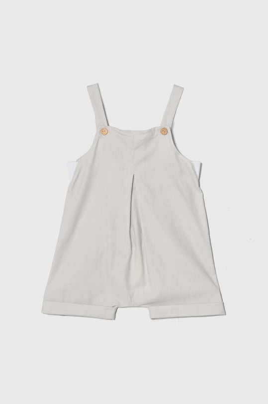 Jamiks rampers bawełniany niemowlęcy Produkt niemowlęcy szary LAGUN.org.Spod.JLG080.B