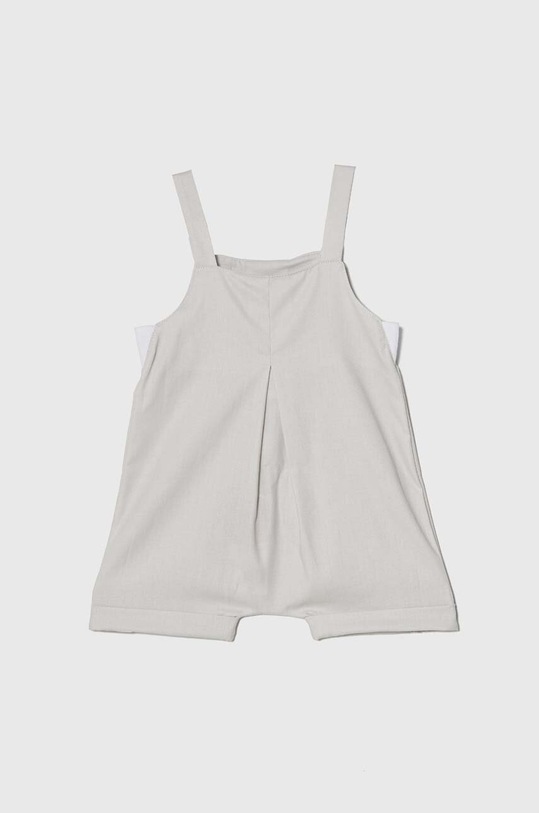 Jamiks rampers bawełniany niemowlęcy LAGUN.org.Spod.JLG080.B szary SS24