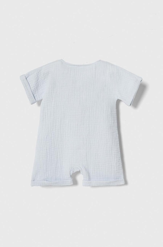 Jamiks rampers bawełniany niemowlęcy NIKLAS.org.Ram.JLG187.B niebieski SS24
