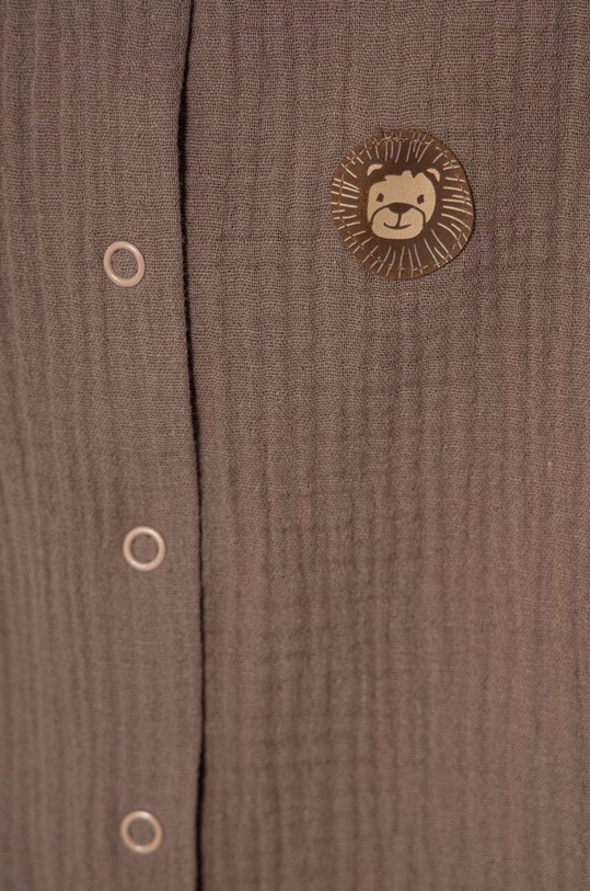 Chłopiec Jamiks rampers bawełniany niemowlęcy NIKLAS.org.Ram.JLG187.B brązowy