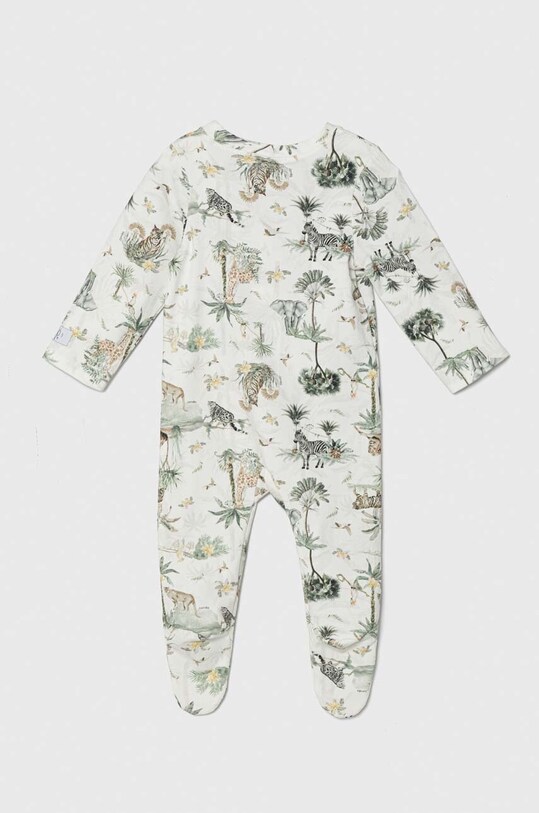 Pamučni kombinezoni za bebe Jamiks OMAR.or.Pajacy.JWG184.B zelena SS24