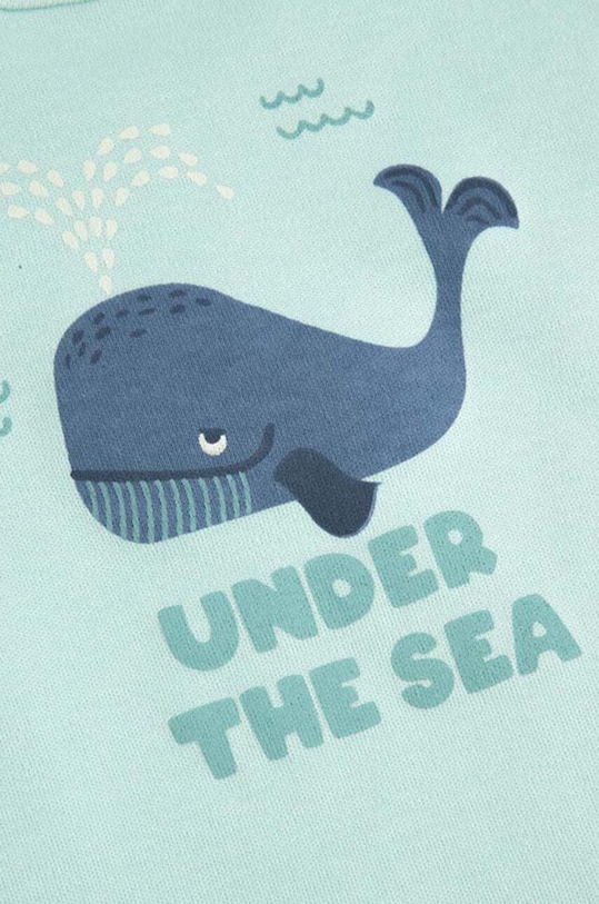 Coccodrillo body bawełniane niemowlęce niebieski WC4412204UOB