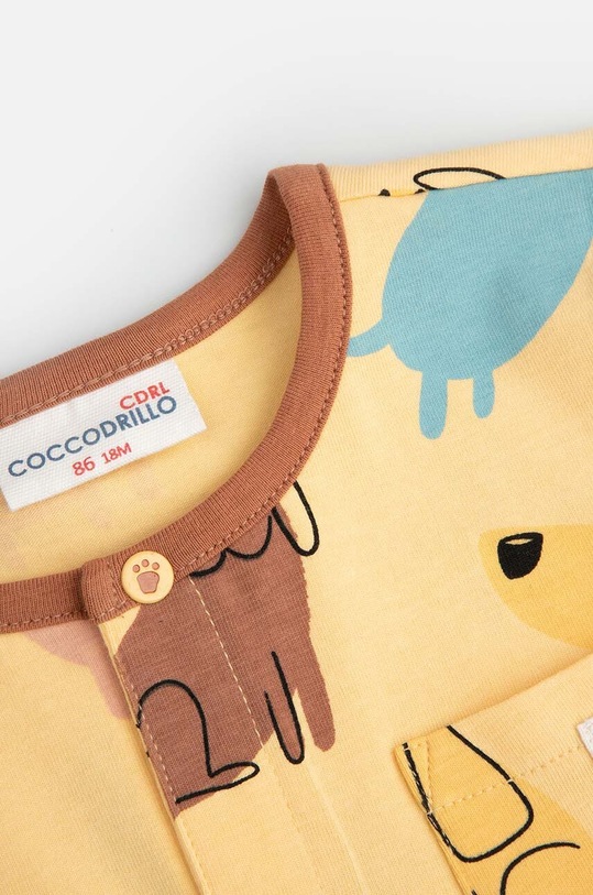 Chlapec Detské dupačky Coccodrillo WC4104302HBN žltá