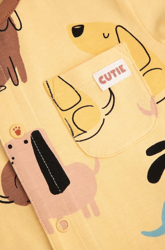 Detské dupačky Coccodrillo žltá WC4104302HBN