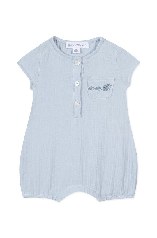 Tartine et Chocolat rampers bawełniany niemowlęcy TY33050.80 niebieski SS24