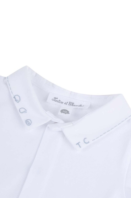 Băieți Tartine et Chocolat body din bumbac pentru bebelusi TY11020.49.74 alb