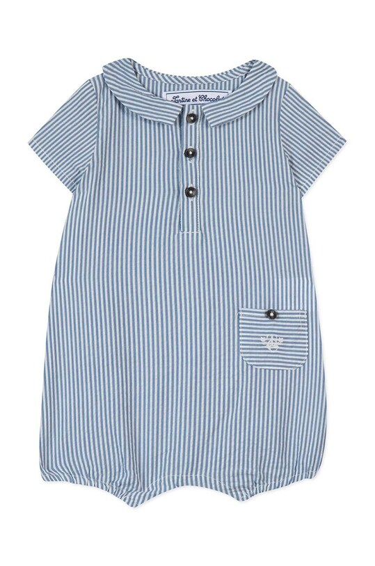 Detské bavlnené dupačky Tartine et Chocolat TY33021.60.74 modrá SS24