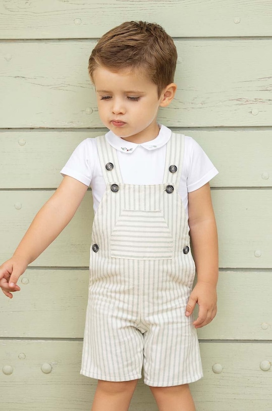 Детское боди из хлопка Tartine et Chocolat зелёный TY11091.53.74