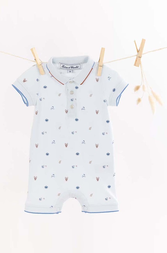 Хлопковый ромпер для младенцев Tartine et Chocolat TY33071.60.74