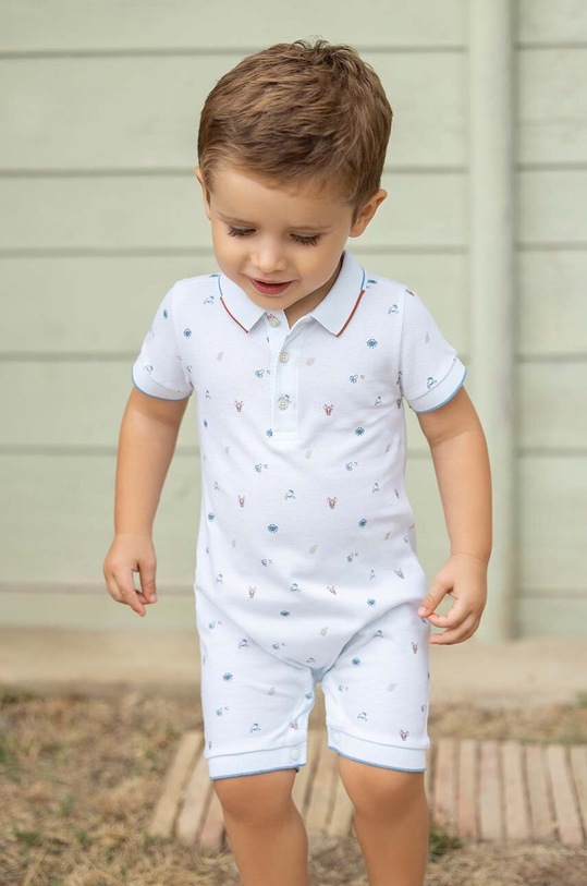 Tartine et Chocolat rampers bawełniany niemowlęcy niebieski TY33071.80